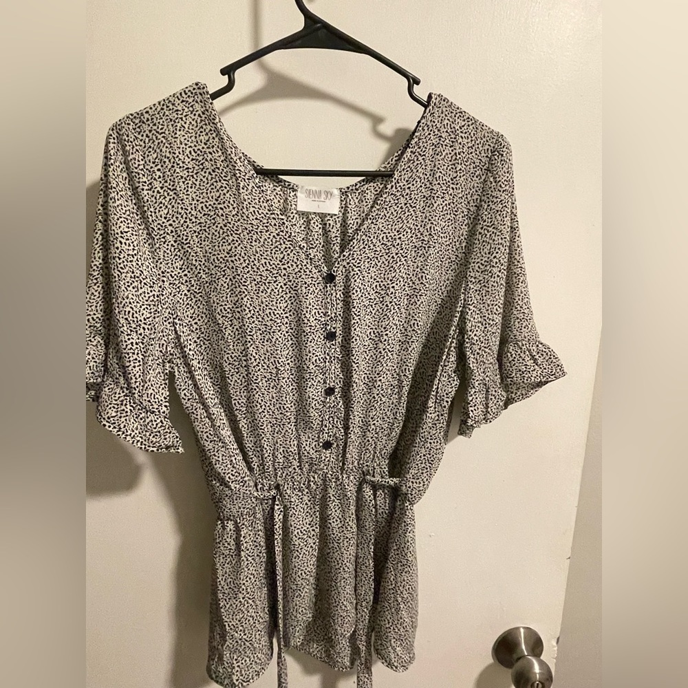 Sienna sky blouse